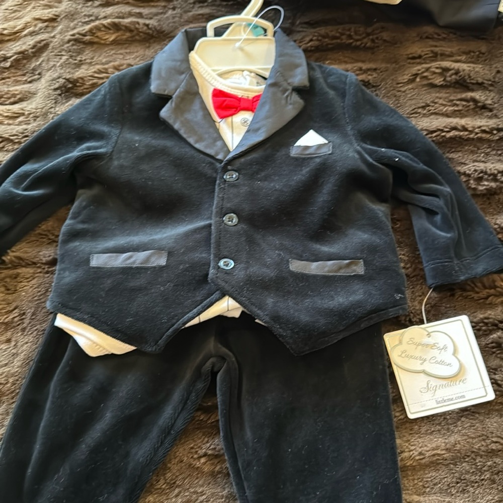 Baby soft velvet tux